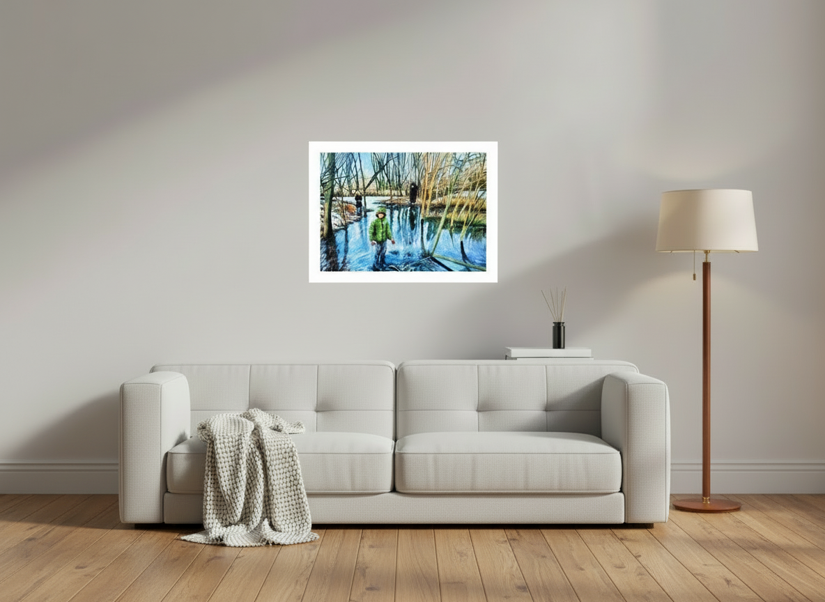 43.5 x 30 cm, Fine Art Print Paper Hahnemühle Photo Rag Ultra Smooth Fine Art Print Paper Hahnemühle Photo Rag Ultra Smooth- Frozen Lake