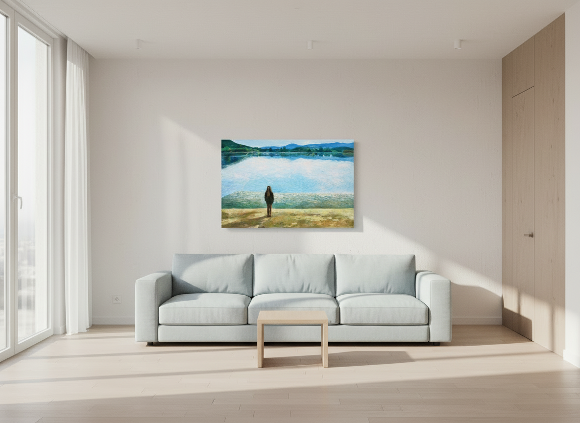 45 x 30 cm, PHOTO PRINT DP II MAT PHOTO PRINT - THE LAKE