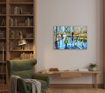 72.5 x 50 cm, solid wood art box- natural oak winter