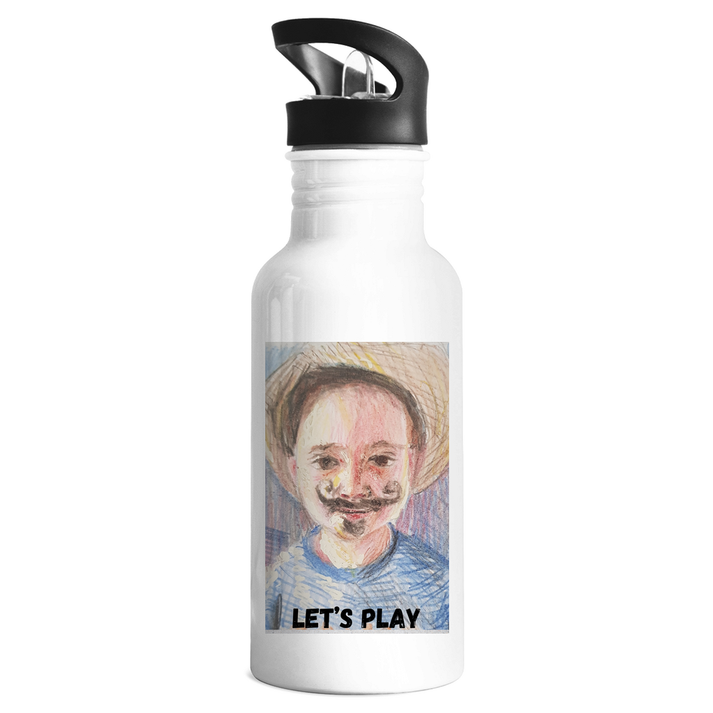 Stainless steel drinking bottle LET'S PLAY