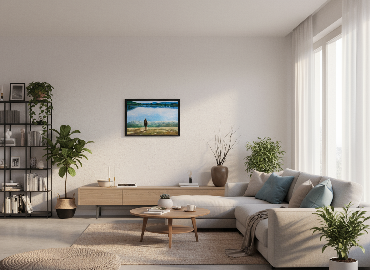 60.9 x 40 cm, Floater Frame the LAKE