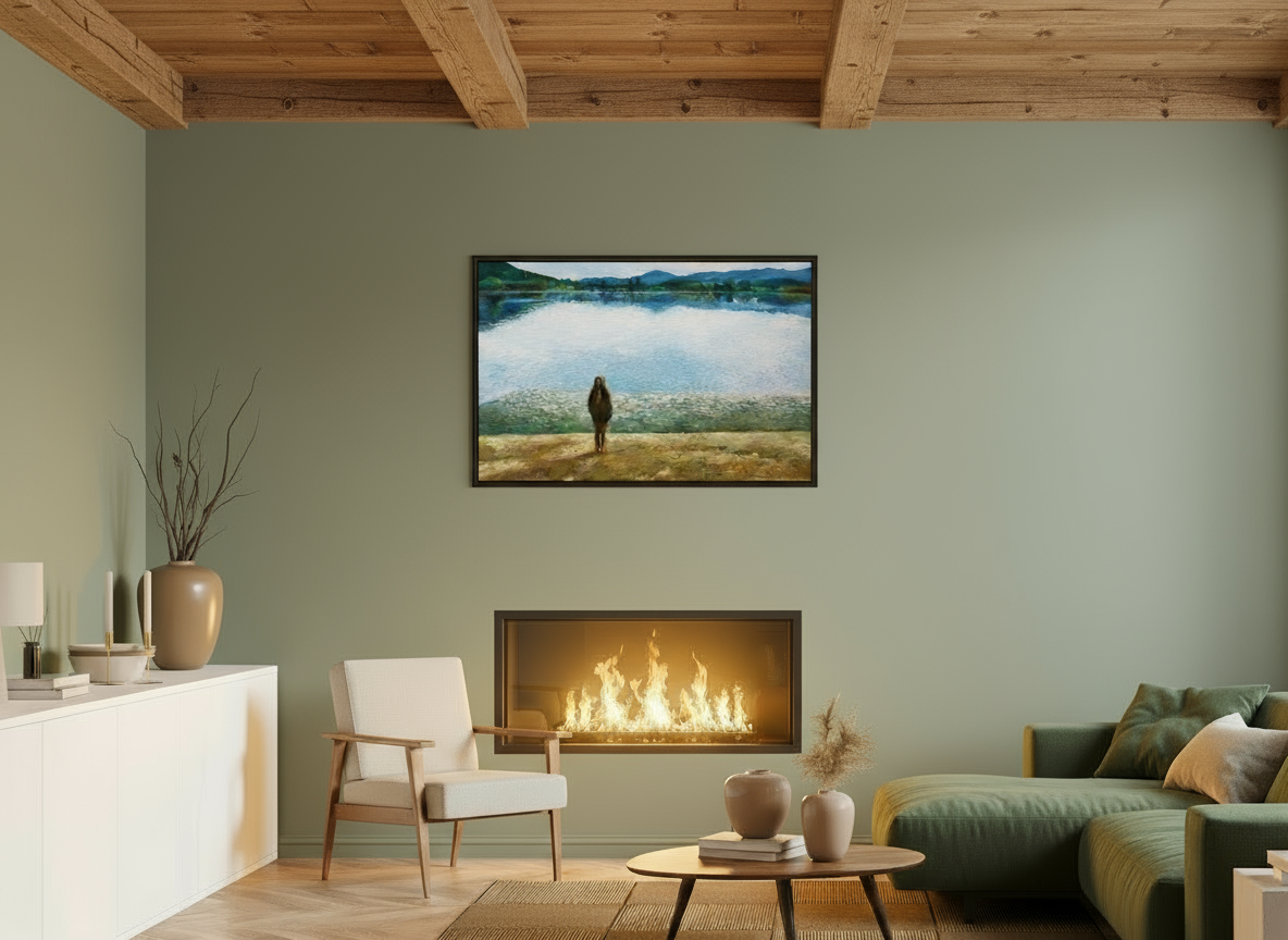 106.5 x 70 cm, Floater Frame the LAKE