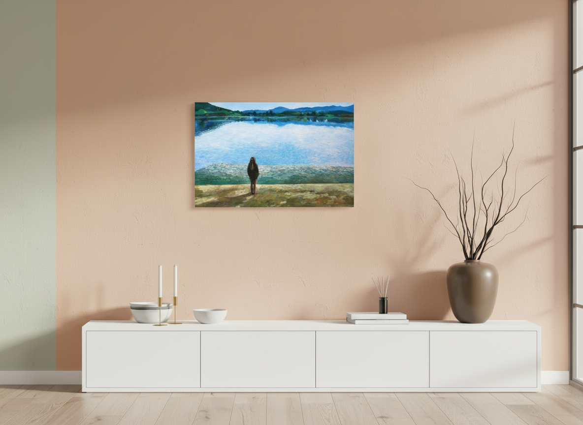 76.1 x 50 cm, PHOTO PRINT DP II MAT the lake