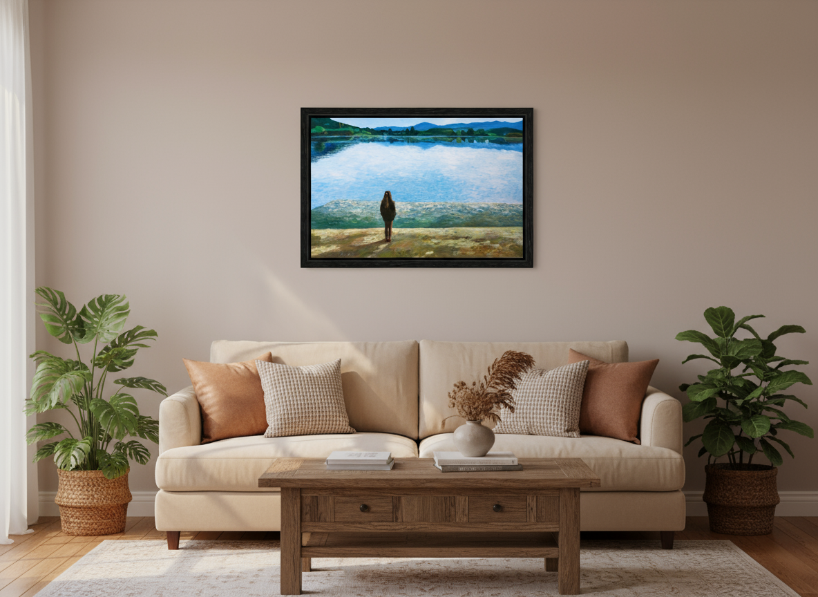 45.7 x 30 cm, Floater Frame the LAKE