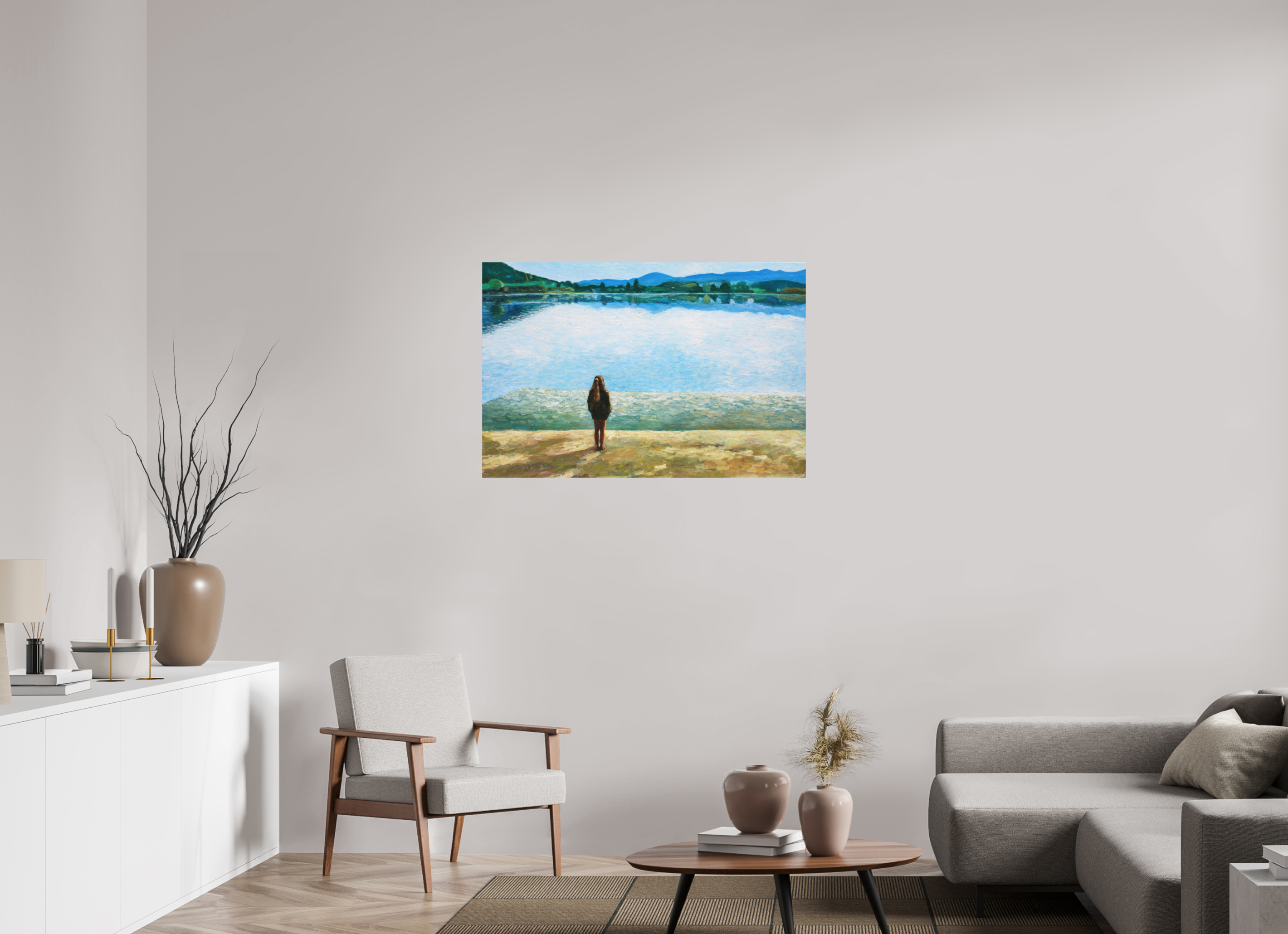 105 x 70 cm, PHOTO PRINT DP II MAT PHOTO PRINT - THE LAKE