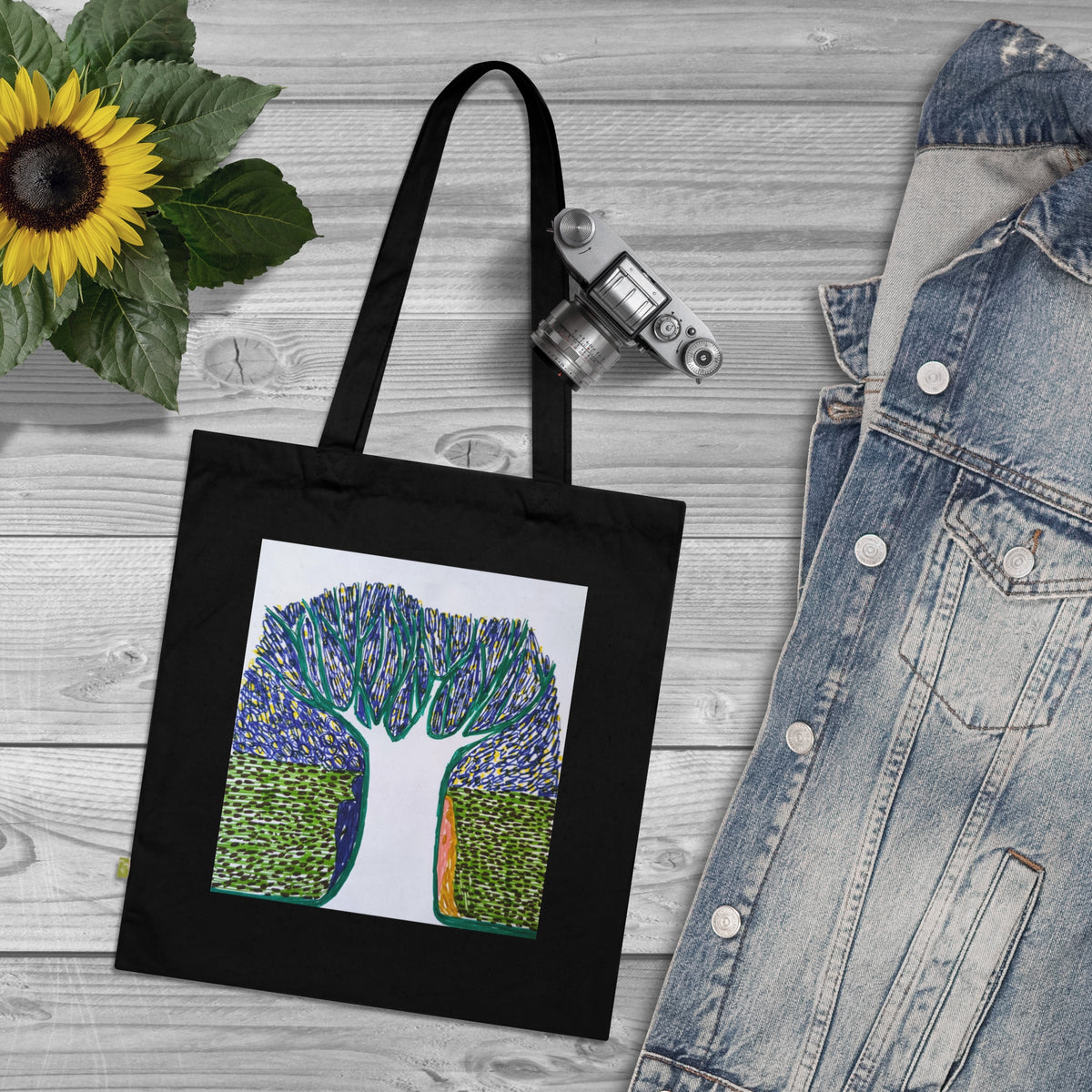 White Tree Organic Tote Bag