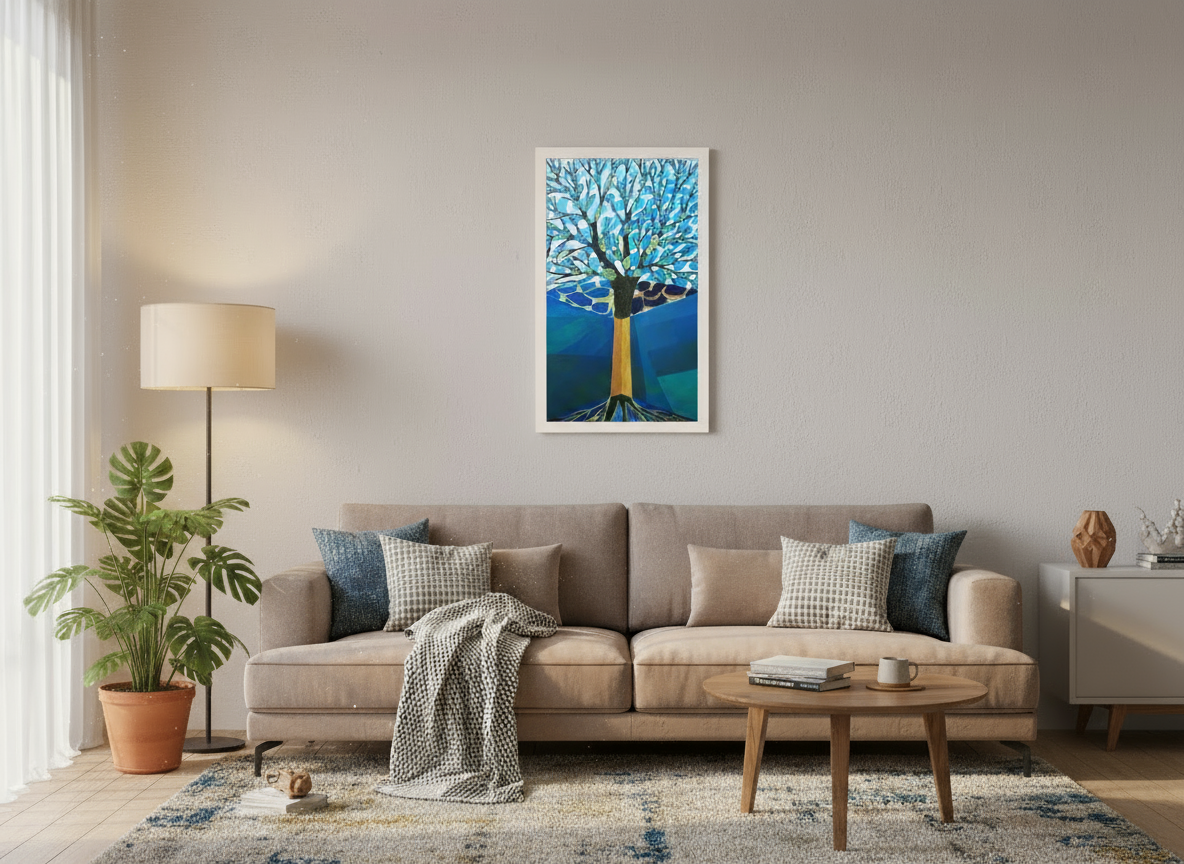 30 x 50.8 cm, GALLERY FRAME-FINE ART PIGMENT PRINT tree of life