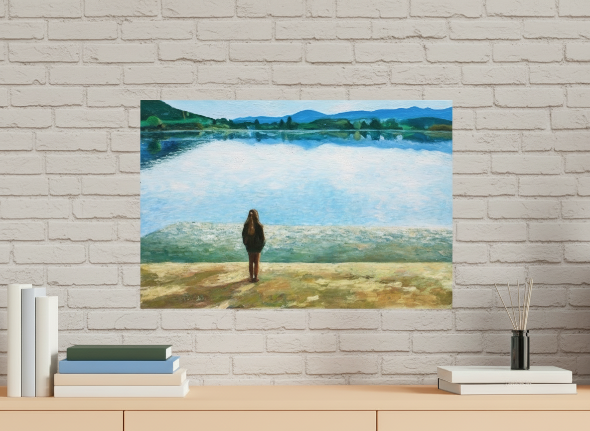 60 x 40 cm, PHOTO PRINT DP II MAT PHOTO PRINT - THE LAKE