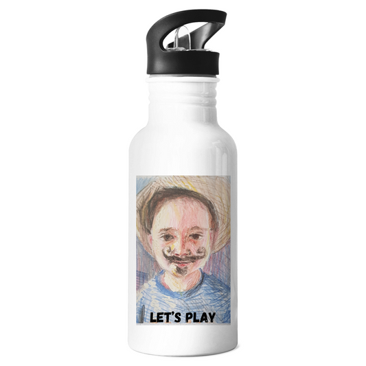 Stainless steel drinking bottle LET'S PLAY