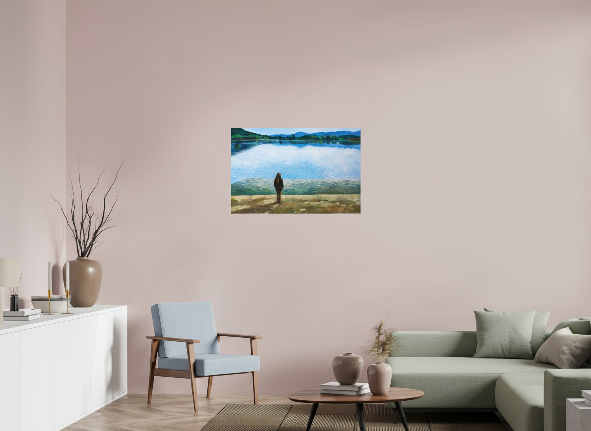 91.3 x 60 cm, PHOTO PRINT DP II MAT the lake