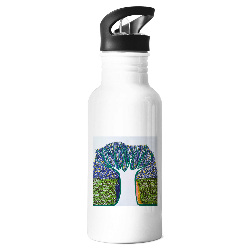 Stainless steel drinking bottle WHITE TREE