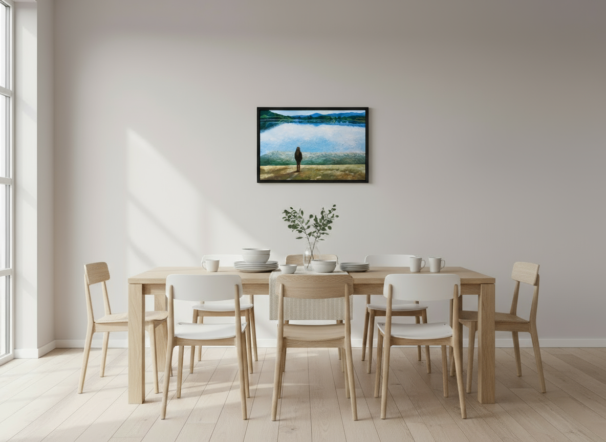 76.1 x 50 cm, Floater Frame the LAKE