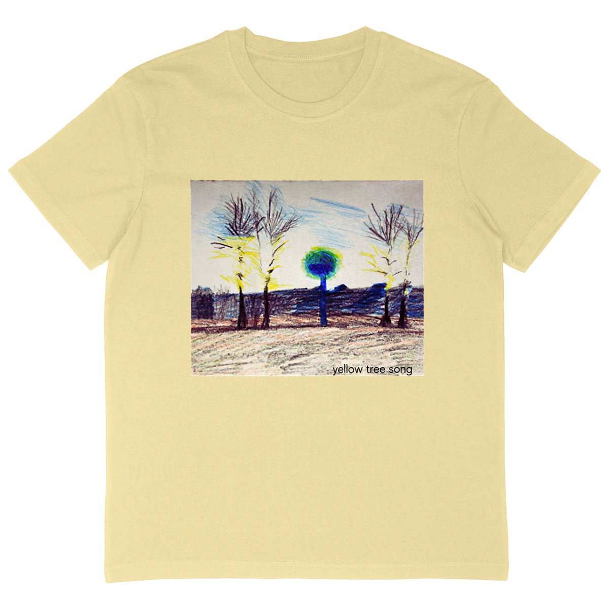 Men's oversized t-shirt Premium Plus-YELLOW TREE SONG